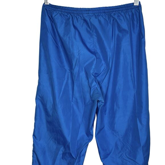 VTG 80s Nike Sportswear Nylon Track Pants Orange Swoosh Streetwear Medium Active - Picture 7 of 11